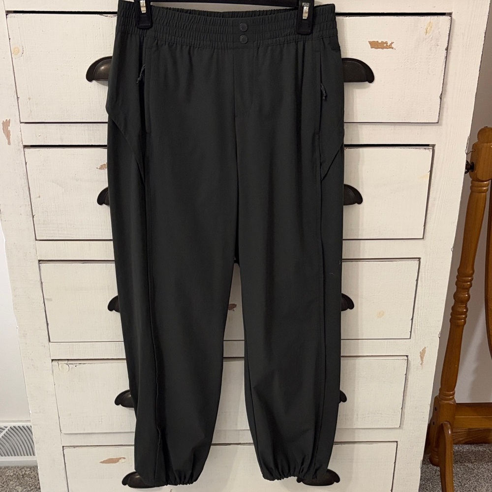 Women’s Avalanche Hiking Pants, Lightweight Joggers dark gray size small